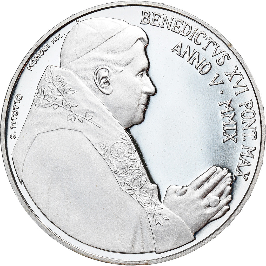 VATICAN CITY, 5 Euro, 2009, Rome, MS(65-70), Silver, KM:415