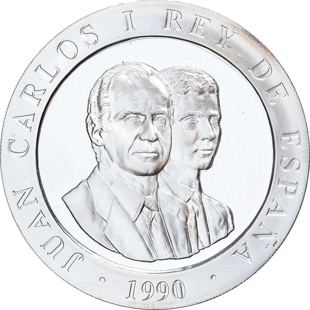 Coin, Spain, Juan Carlos I, 2000 Pesetas, 1990, Madrid, MS(65-70), Silver