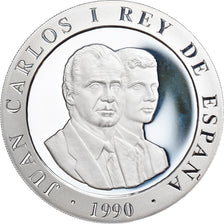 Spain, Juan Carlos I, 2000 Pesetas, 1990, Silver, KM:859