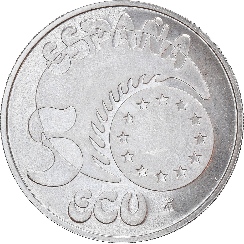 Coin, Spain, Juan Carlos I, 5 Ecu, 1989, Madrid, MS(65-70), Silver, KM:M24