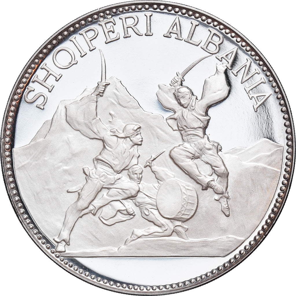 Coin, Albania, 25 Lekë, 1970, With box, MS(65-70), Silver, KM:52.3