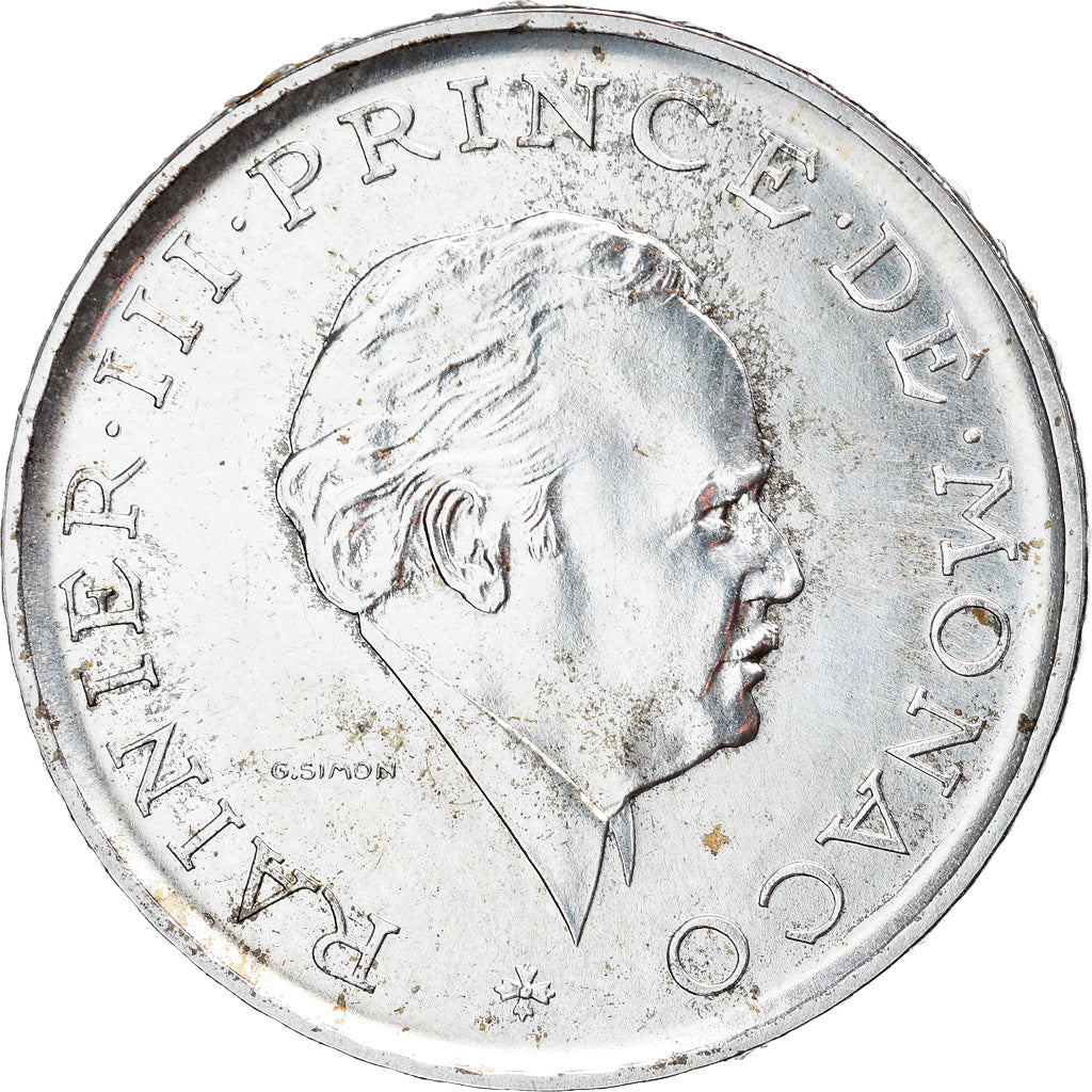 Coin, Monaco, Rainier III, 2 Francs, 1982, Paris, ESSAI, MS(63), Silver