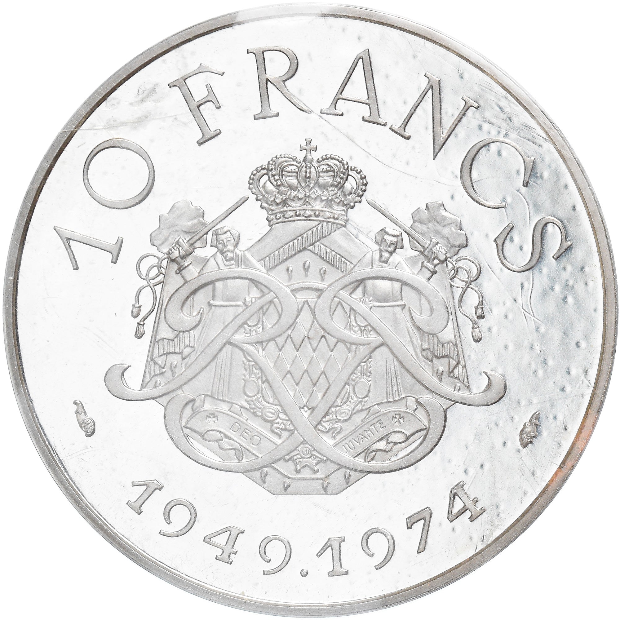 Coin, Monaco, 10 Francs, 1974, Paris, Piéfort, MS(65-70), Gold, KM:P18a