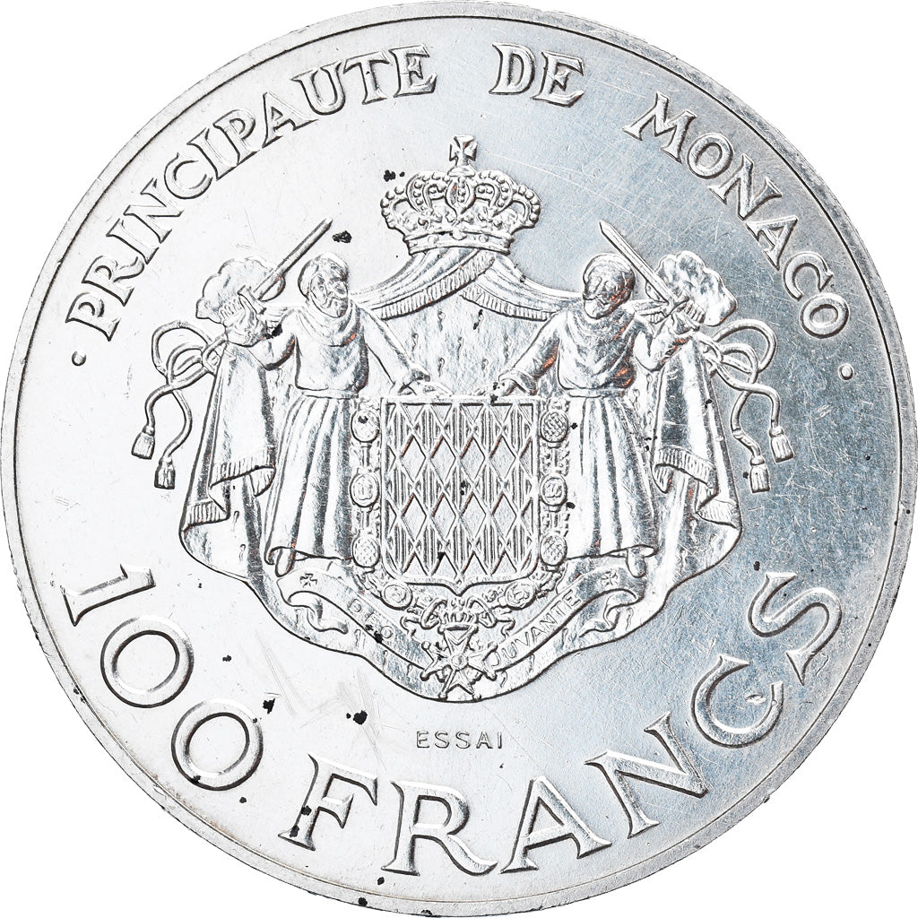 Coin, Monaco, Rainier III et Albert, 100 Francs, 1982, Paris, ESSAI, AU(55-58)
