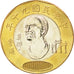 CHINA, REPUBLIC OF, 20 Yuan, 2001, KM #565, MS(63), Bi-Metallic, 26.85, 8.43