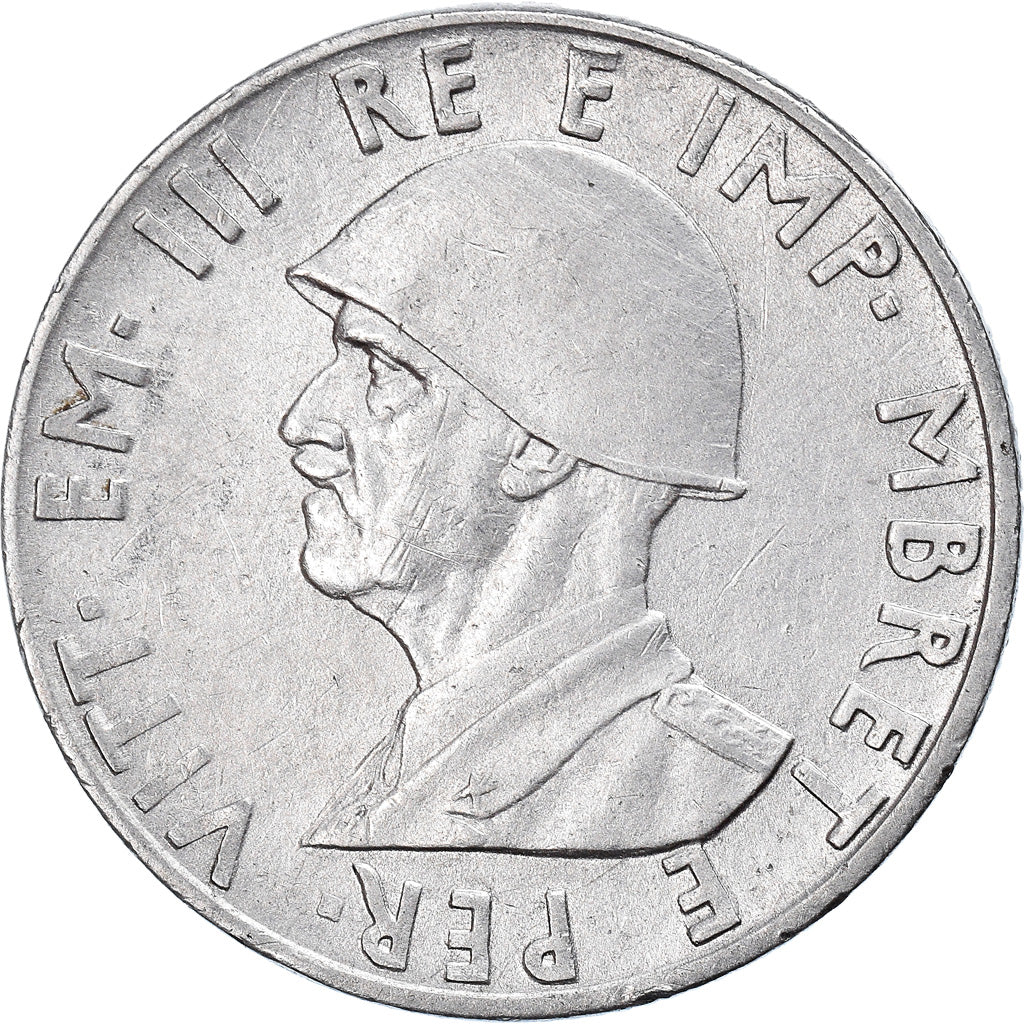Moneta, Albania, Vittorio Emanuele III, 0.50 Lek, 1941, Rome, AU(50-53), Stal