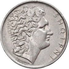 Coin, Albania, Lek, 1927, Rome, EF(40-45), Nickel, KM:5