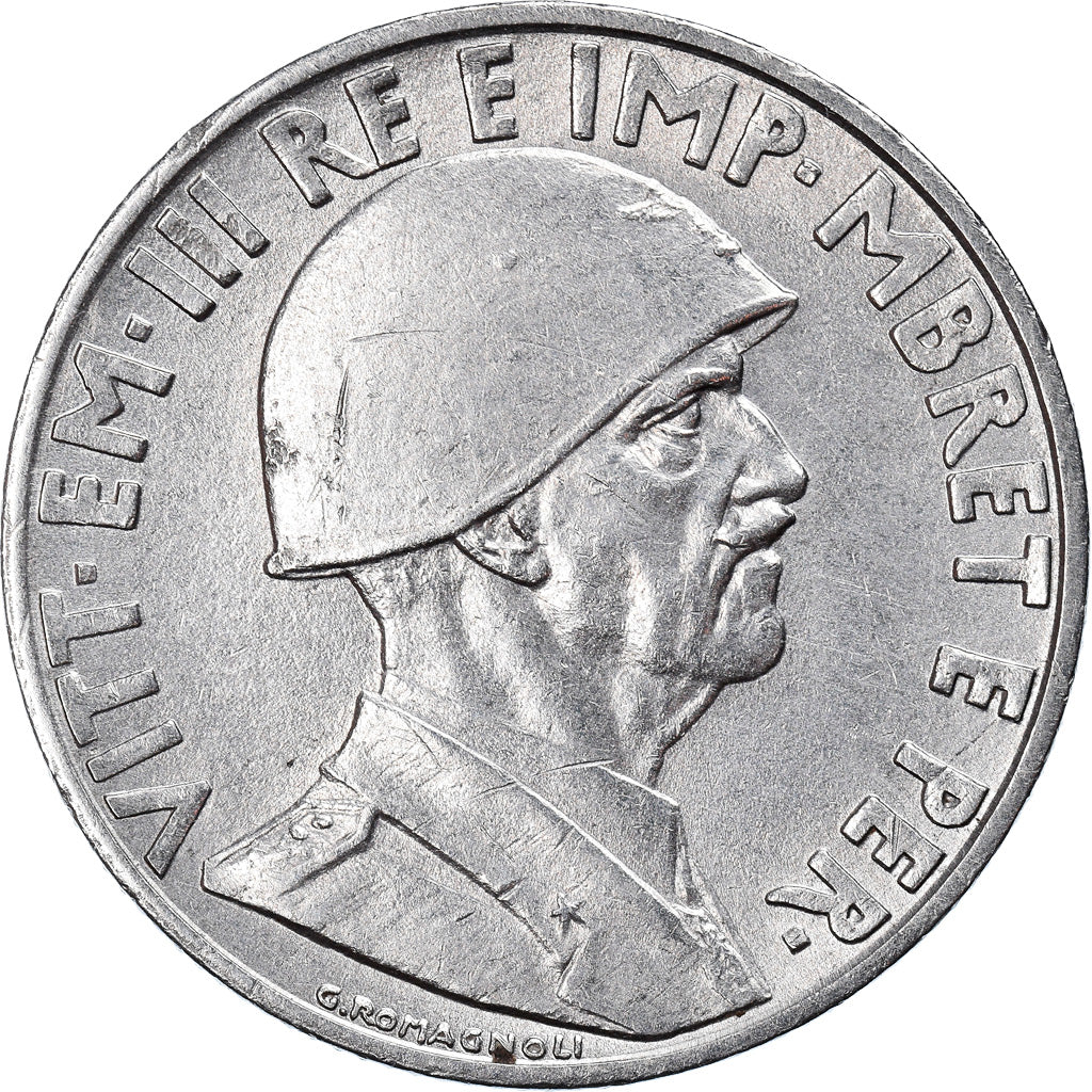 Monnaie, Albania, Vittorio Emanuele III, Lek, 1939, Rome, TTB+, Stainless Steel