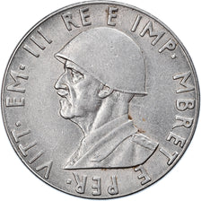 Moneta, Albania, Vittorio Emanuele III, 2 Lek, 1939, Rome, BB+, Acciaio
