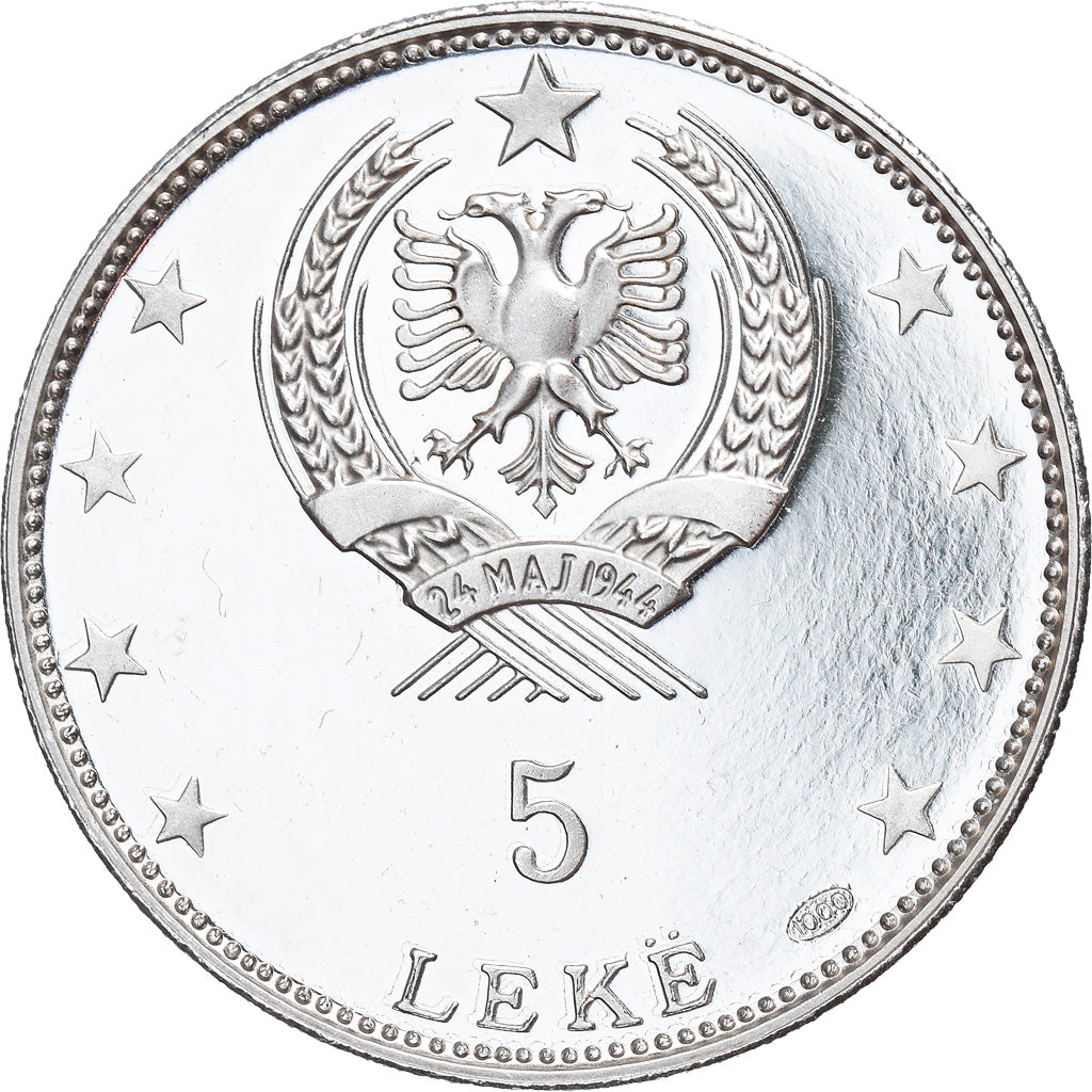 Monnaie, Albania, 25 Lekë, 1968, Rome, SPL, Argent, KM:52.1