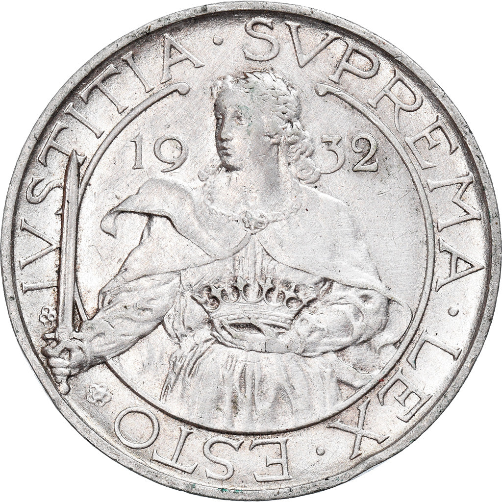 Coin, San Marino, 10 Lire, 1932, Rome, EF(40-45), Silver, KM:10