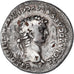 Moneda, Claudius and Agrippina, Denarius, 50-51, Rome, Fourrée, MBC, Plata