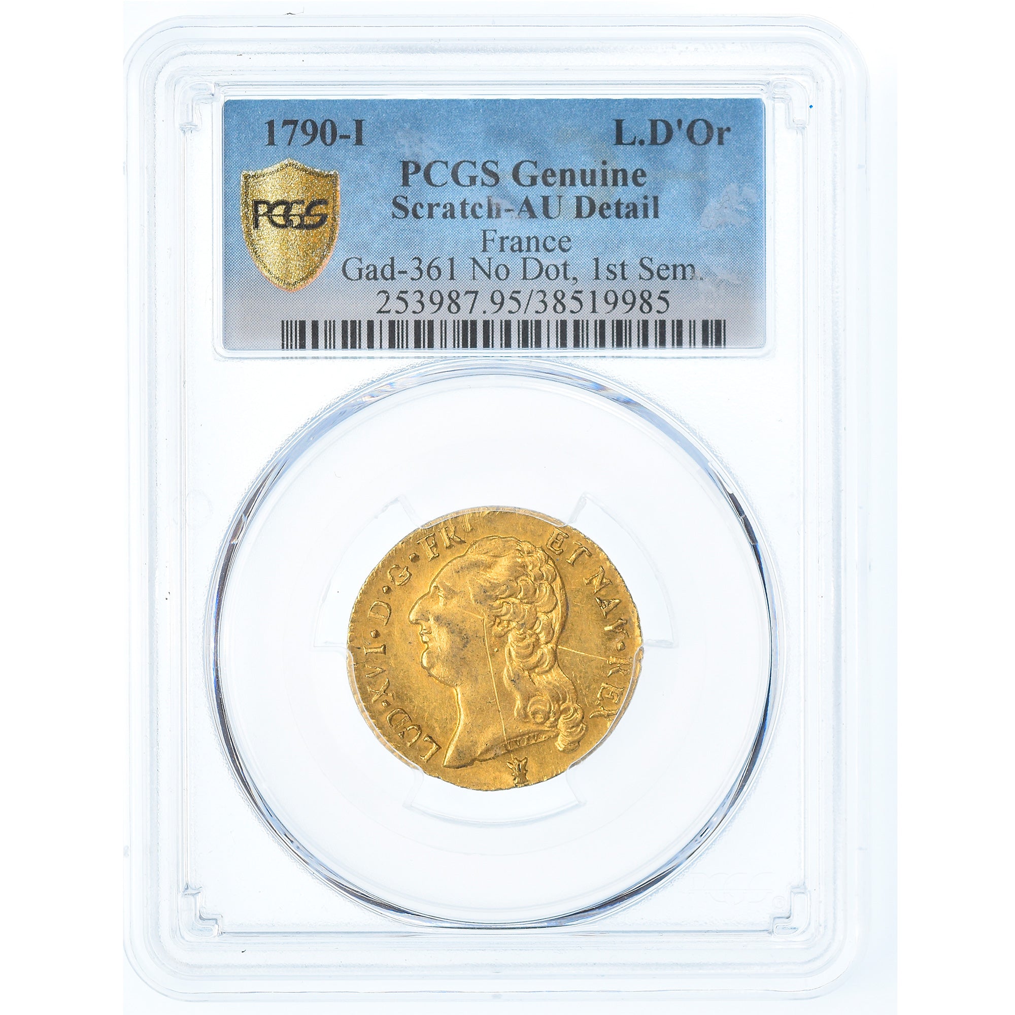Moneda, Francia, Louis XVI, Louis d'or à la tête nue, Louis d'Or, 1790