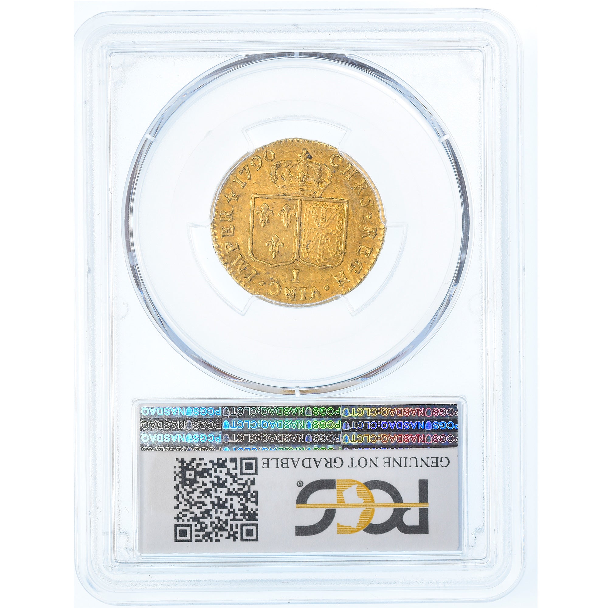 Moneda, Francia, Louis XVI, Louis d'or à la tête nue, Louis d'Or, 1790