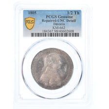 Coin, German States, BAVARIA, Maximilian IV, Josef, 1/2 Thaler, 1805, Munich