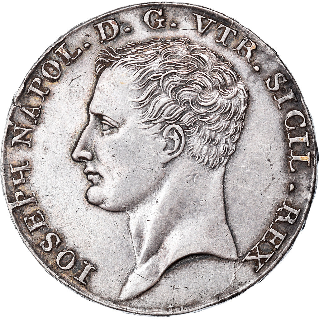 Monnaie, États italiens, NAPLES, Joseph Napoleon, 120 Grana, 1808, Naples, SUP