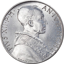 Monnaie, Cité du Vatican, Pius XII, 2 Lire, 1950, Roma, FDC, Aluminium, KM:45