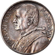 Coin, VATICAN CITY, Pius XI, 10 Lire, 1929, Roma, AU(50-53), Silver, KM:8