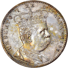 Coin, Eritrea, Umberto I, 2 Lire, 1896, AU(55-58), Silver, KM:3