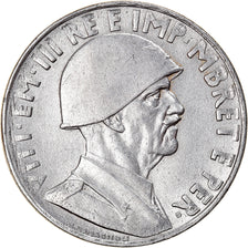 Coin, Albania, Vittorio Emanuele III, Lek, 1939, Rome, AU(50-53), Stainless