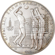 Coin, Russia, Volleyball, 10 Roubles, 1979, MS(65-70), Silver, KM:169