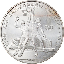 Coin, Russia, Basketball, 10 Roubles, 1979, AU(55-58), Silver, KM:168