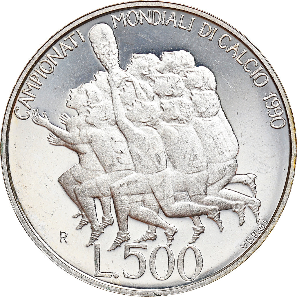 Coin, San Marino, 500 Lire, 1990, Rome, Proof, MS(65-70), Silver, KM:246