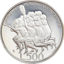 Coin, San Marino, 500 Lire, 1990, Rome, Proof, MS(65-70), Silver, KM:246