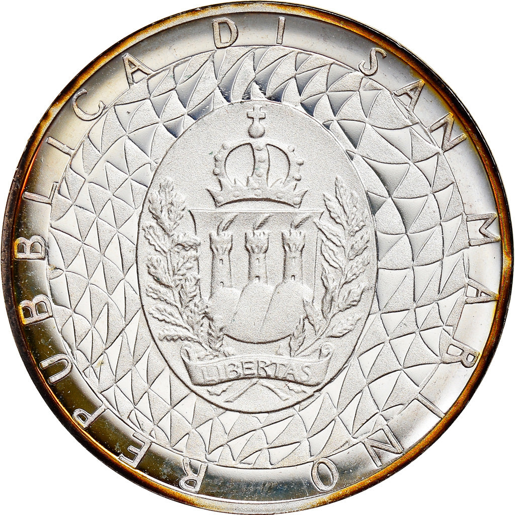 Coin, San Marino, 500 Lire, 1990, Rome, Proof, MS(65-70), Silver, KM:246