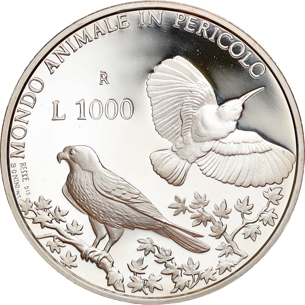 Coin, San Marino, 1000 Lire, 1993, Roma, Proof, MS(65-70), Silver, KM:292