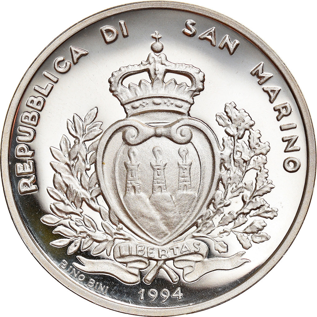 Coin, San Marino, 500 Lire, 1994, Rome, MS(65-70), Silver, KM:317