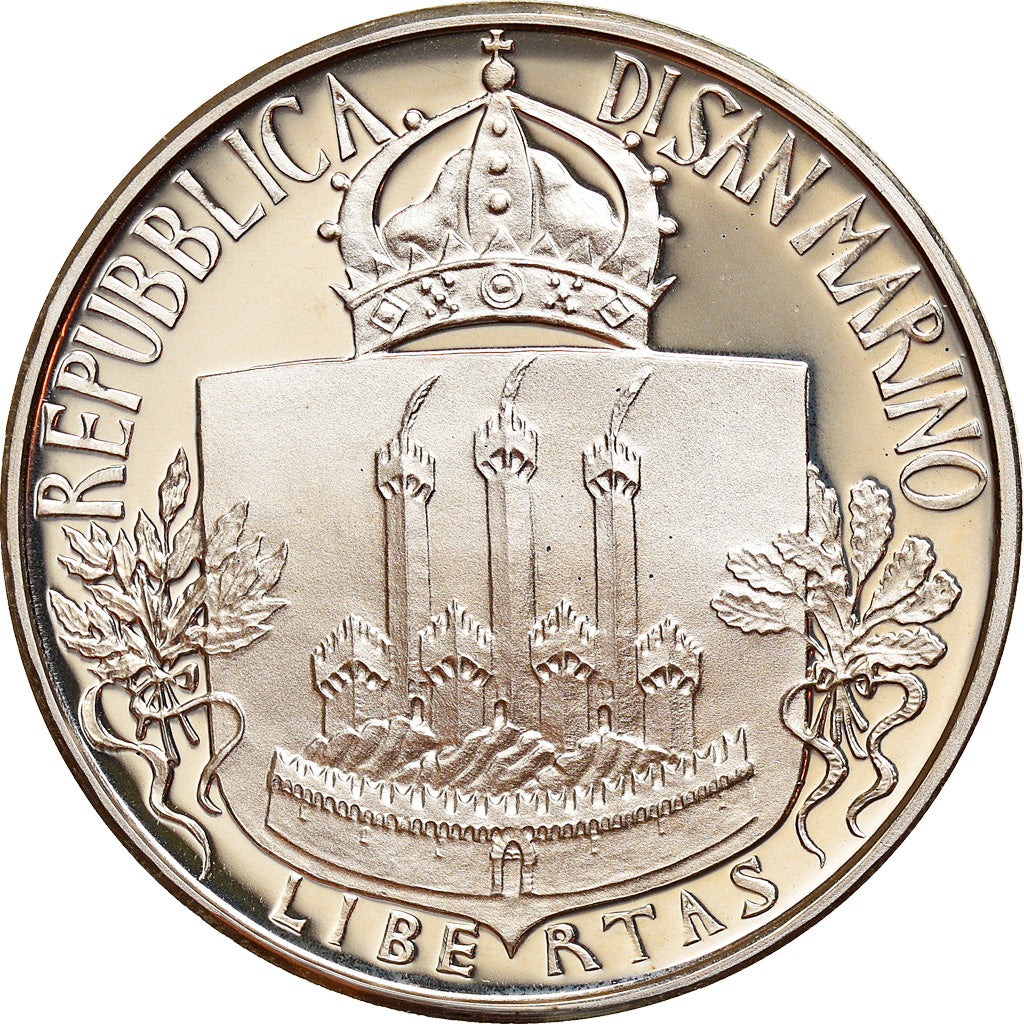 Coin, San Marino, 500 Lire, 1985, Roma, Proof, MS(65-70), Silver, KM:182