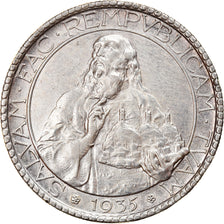 Coin, San Marino, 20 Lire, 1935, Rome, AU(55-58), Silver, KM:11