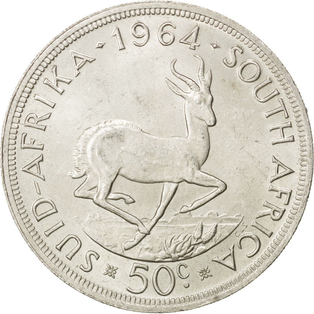 Monnaie, Afrique du Sud, 50 Cents, 1964, SUP, Argent, KM:62