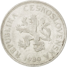 CZECHOSLOVAKIA, 5 Korun, 1930, KM #11, VF(30-35), Silver, 27, 6.92