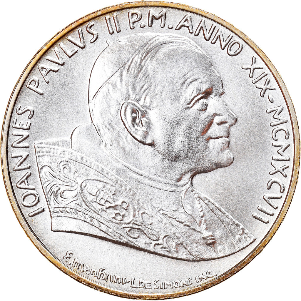 Moneta, CITTÀ DEL VATICANO, John Paul II, 500 Lire, 1997, Roma, FDC, Argento