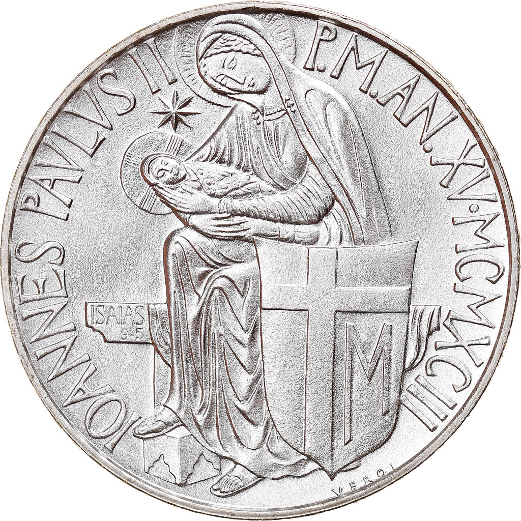 Moneta, CITTÀ DEL VATICANO, John Paul II, 500 Lire, 1993, Roma, FDC, Argento
