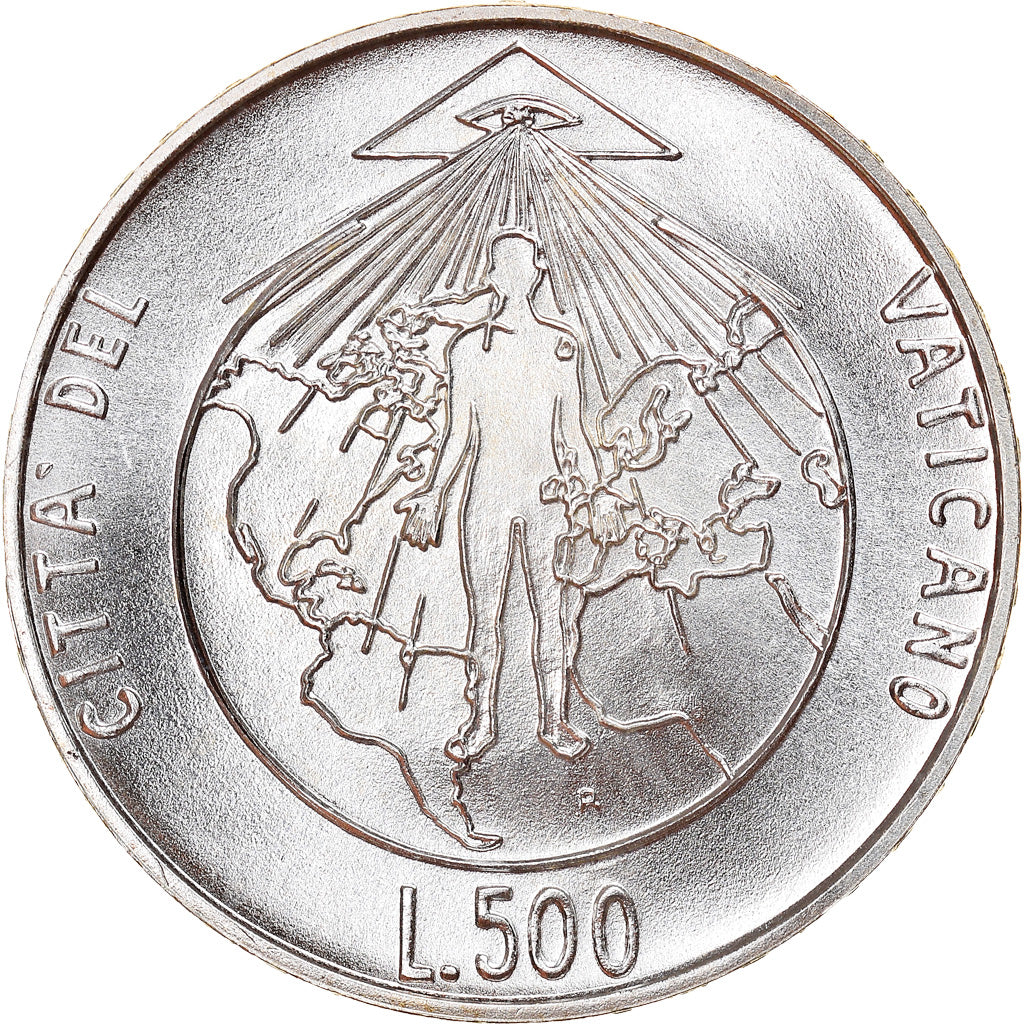 Coin, VATICAN CITY, John Paul II, 500 Lire, 1994, MS(63), Silver, KM:251