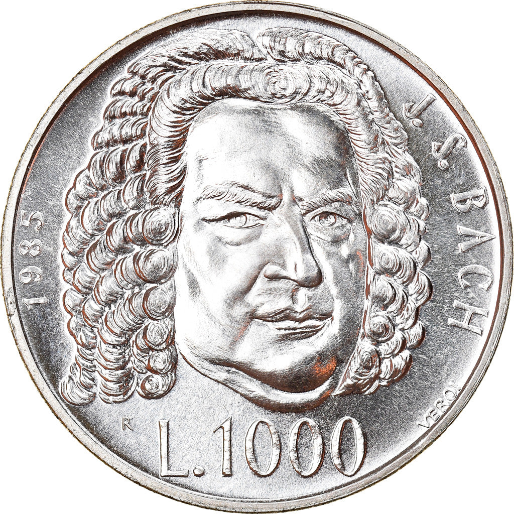 Coin, San Marino, 1000 Lire, 1985, Roma, Proof, MS(65-70), Silver, KM:183