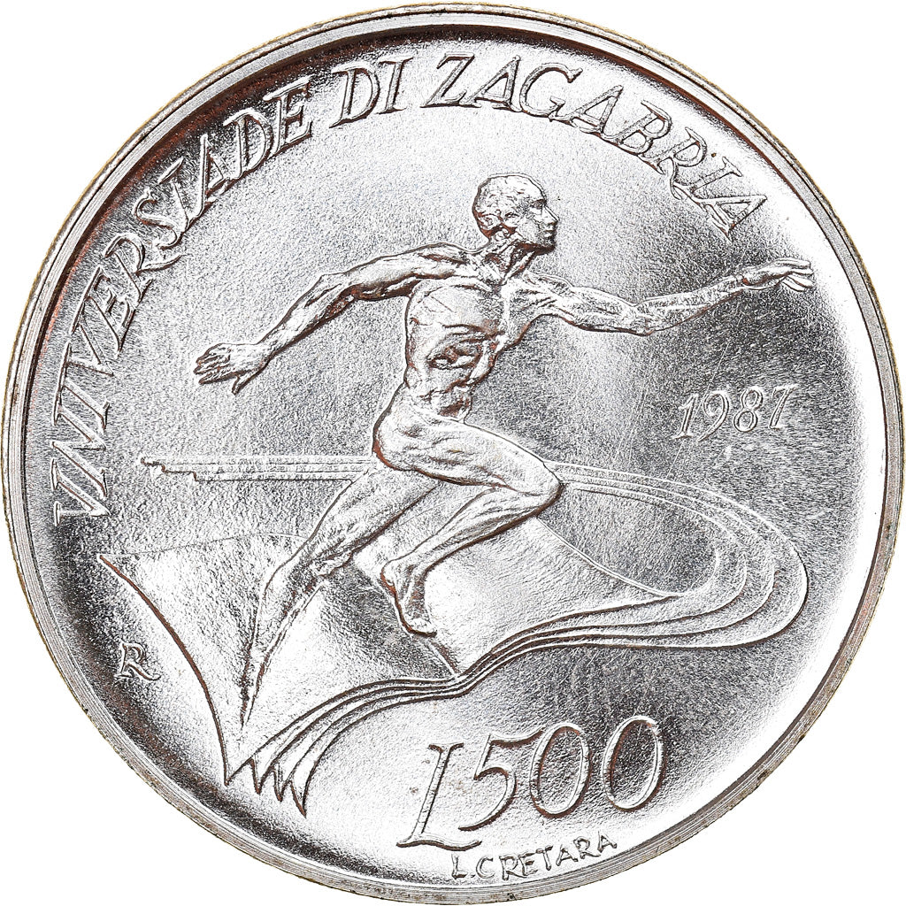 Coin, San Marino, 500 Lire, 1987, Roma, Proof, MS(65-70), Silver, KM:213