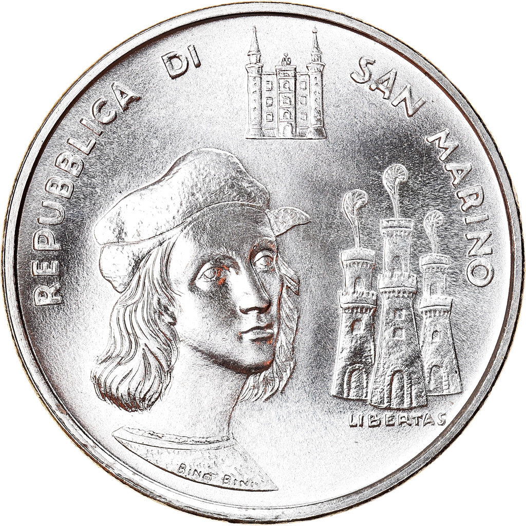 Coin, San Marino, 500 Lire, 1983, MS(63), Silver, KM:154
