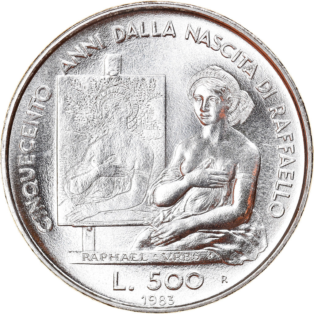 Coin, San Marino, 500 Lire, 1983, MS(63), Silver, KM:154