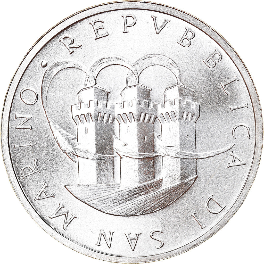 Coin, San Marino, 1000 Lire, 1989, Rome, MS(63), Silver, KM:244
