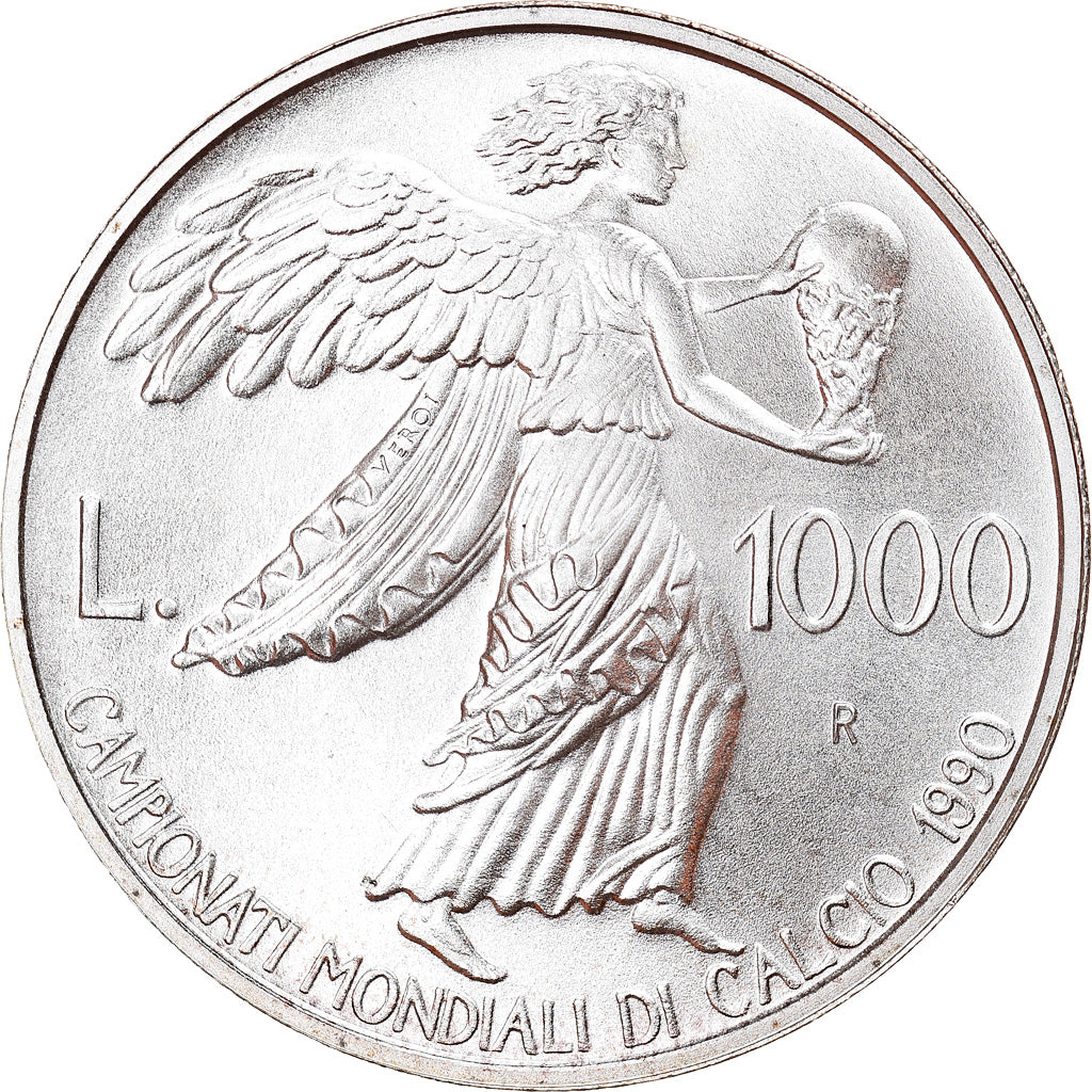 Moneda, San Marino, 1000 Lire, 1990, Rome, SC, Plata, KM:247