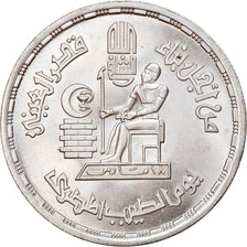 Moneta, Egipt, Pound, 1980, AU(55-58), Srebro, KM:511