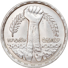 Egypt, Pound, 1980, AU(55-58), Silver, KM:514