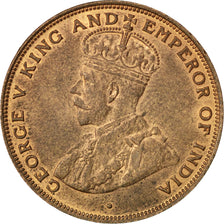HONG KONG, Cent, 1924, KM #16, AU(55-58), Bronze, 27.6, 7.49