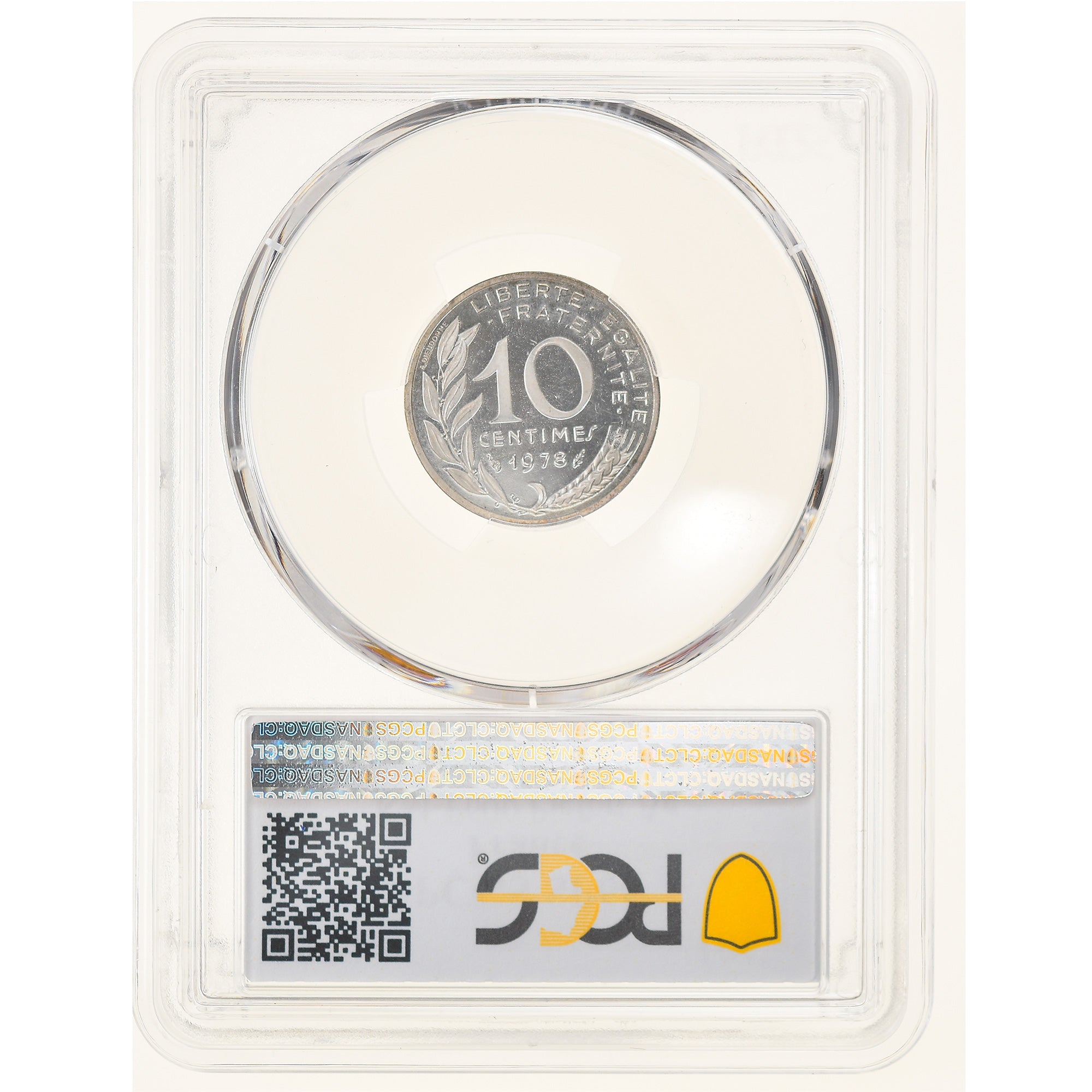 Coin, France, 10 Centimes, 1978, Paris, PCGS, SP66, MS(65-70), Silver, KM:P600