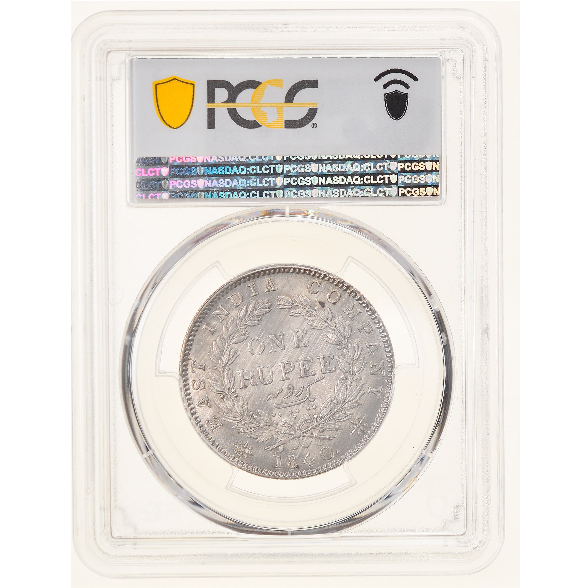 Coin, INDIA-BRITISH, Victoria, Rupee, 1840, Calcutta, PCGS, MS62, MS(60-62)