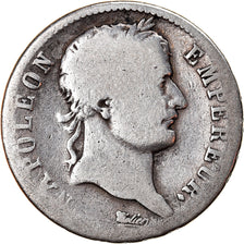 Munten, Frankrijk, Napoléon I, Franc, 1814, Paris, ZG+, Zilver, KM:692.1